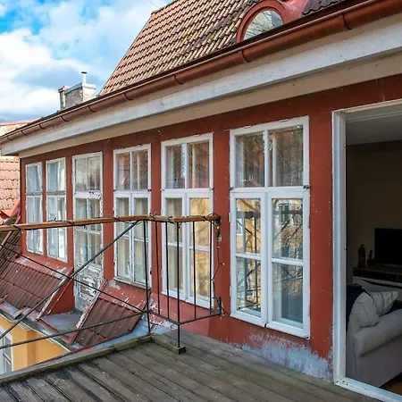 Floor With Two Balconies In The Old Town